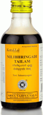 Нилибхрингади Тайлам, масло для волос (Nilibhringadi Tailam), Kottakkal, 200мл