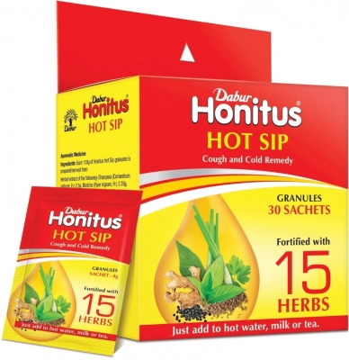 -25% Хонитус, противопростудный напиток, (Honitus HOT SIP), Dabur, 1шт (срок 30.06.2024)