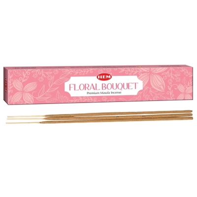 Благовония Цветочный букет (Floral Bouquet Premium Masala Incense), HEM, 15 г