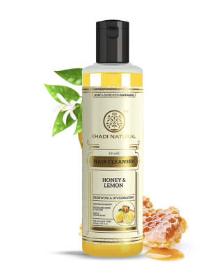 Шампунь укрепляющий против перхоти Мед и Лимон (Honey and Lemon) Khadi Natural, 210 мл